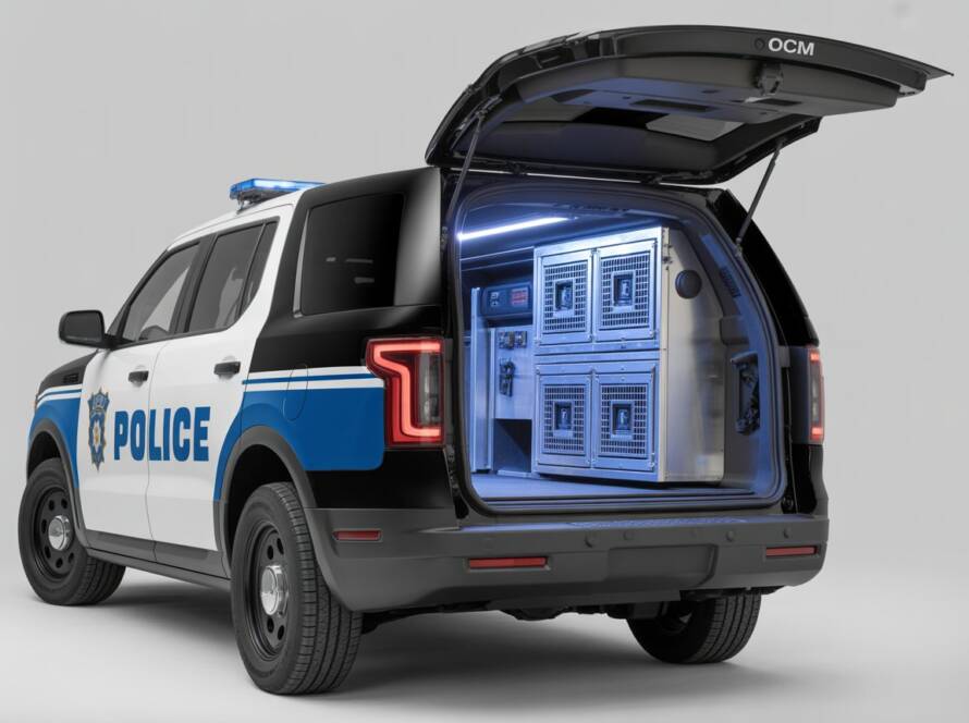 Proper Climate-Controlled K9 Transport Build by OCM upfitting