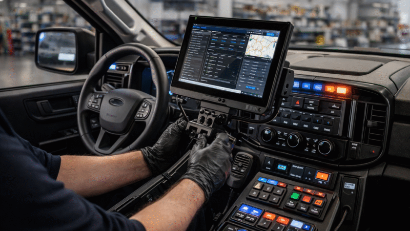 MDT Installation Best Placement for Driver Safety