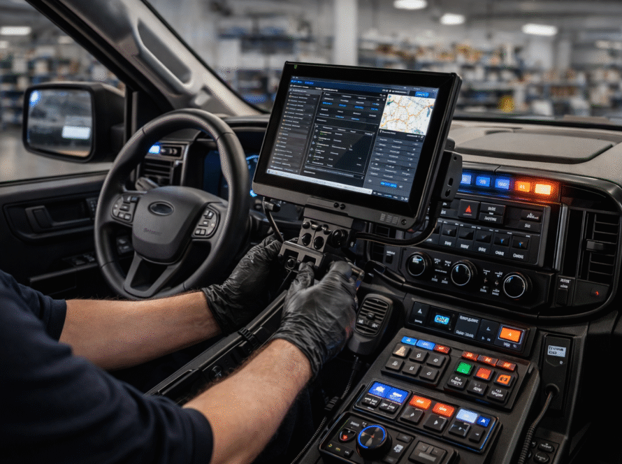 MDT Installation Best Placement for Driver Safety