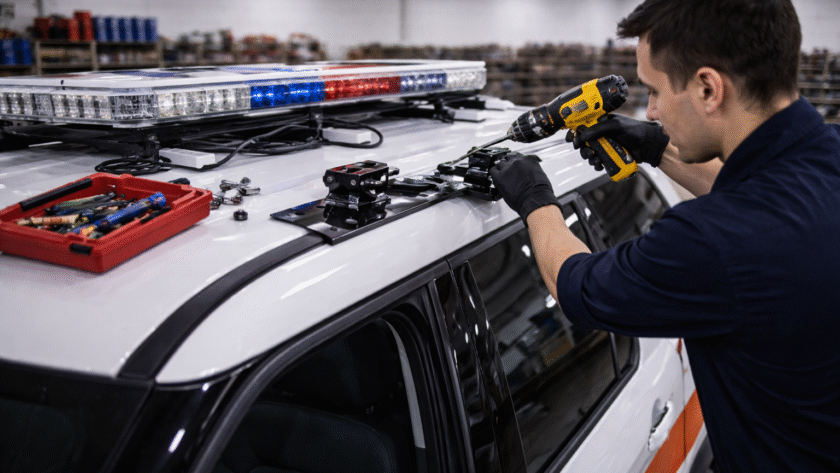 Installing Light Bar Mounting Brackets