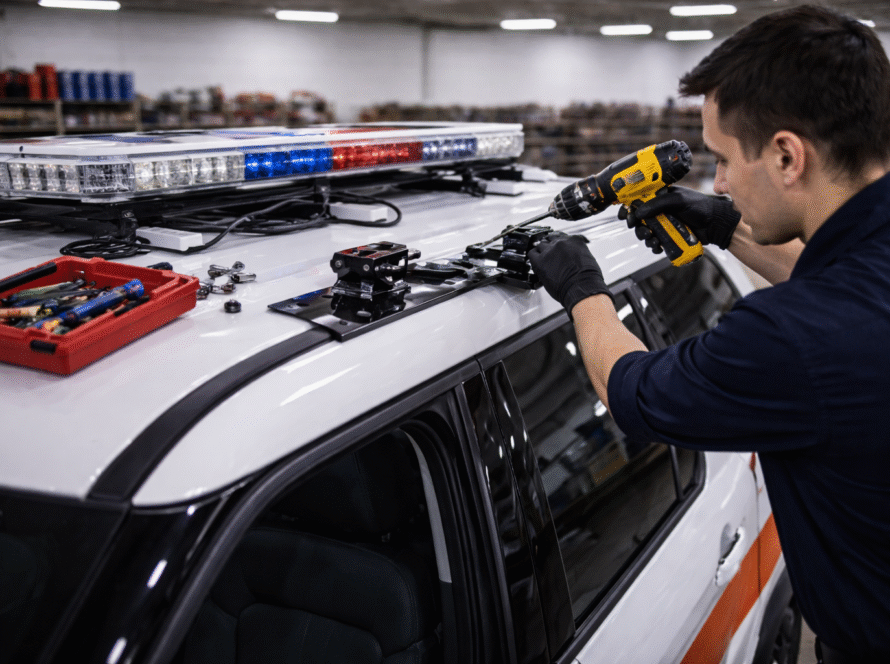 Installing Light Bar Mounting Brackets