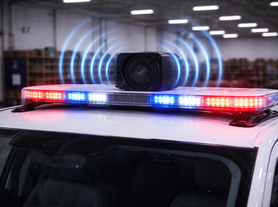 Sirens with Light Bars for Faster Driver Response