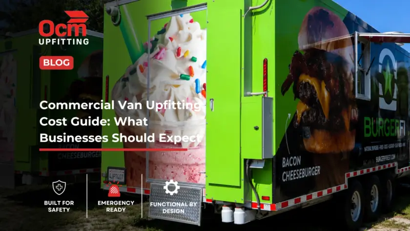 Commercial food trailers for a mobile fleet parked outdoors, showcasing professionally maintained concession vehicles that support reliable fleet operations and preventive maintenance.